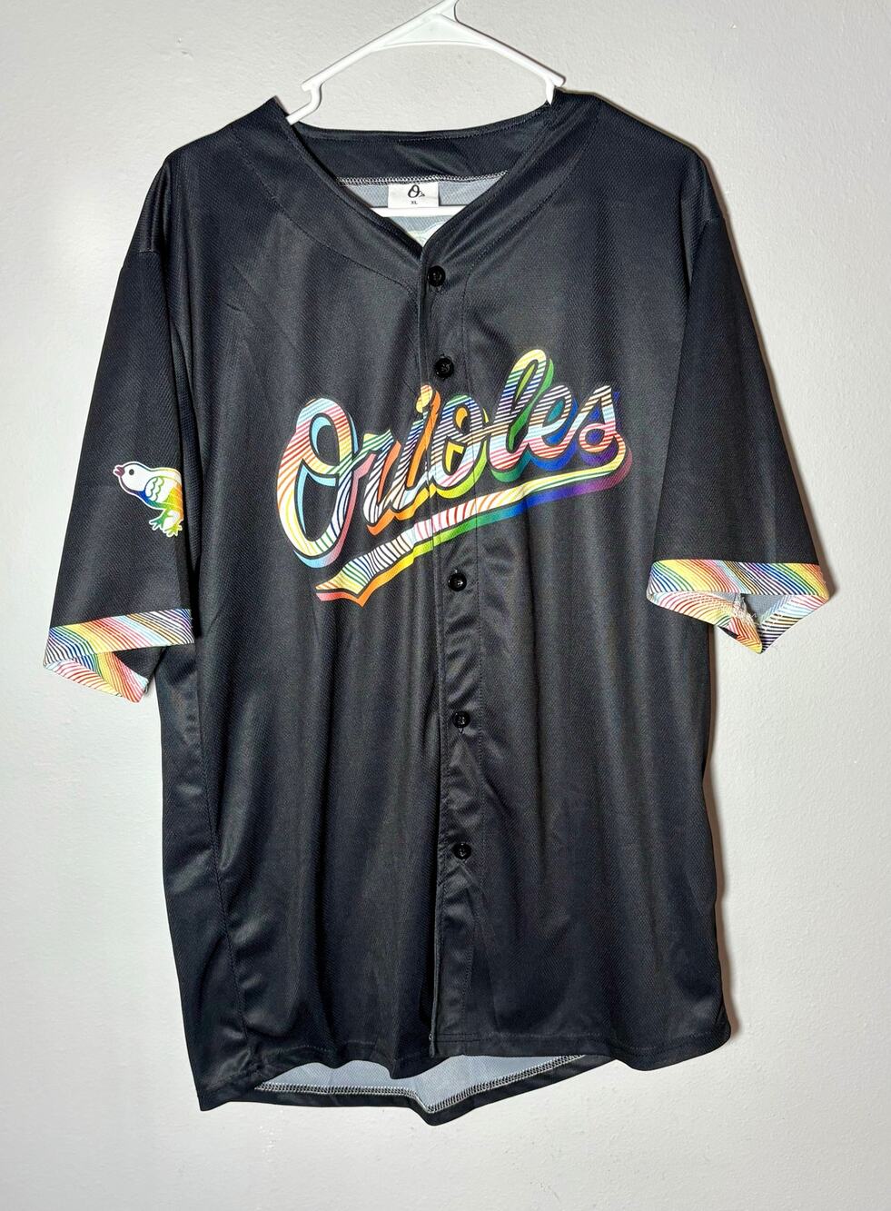 Baltimore Orioles MLB Jersey Pride Night 2025 Black Unisex Sz XL